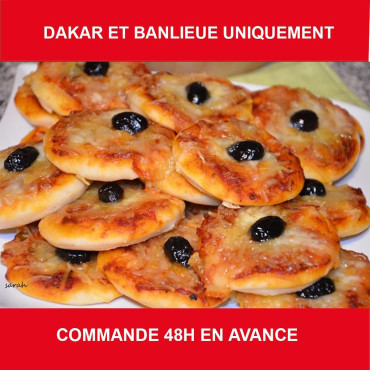 Plateau mini-pizza - 50 pièces
