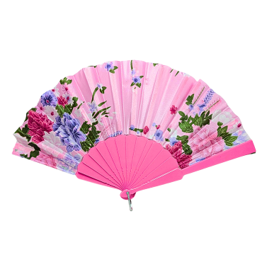 Éventail à motif fleur en...