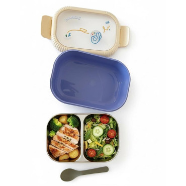 Boîte à lunch avec cuillère...