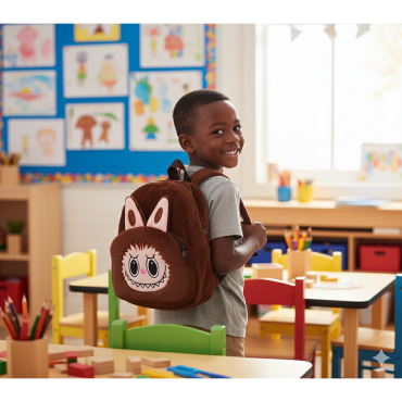 Sac à dos préscolaire marron