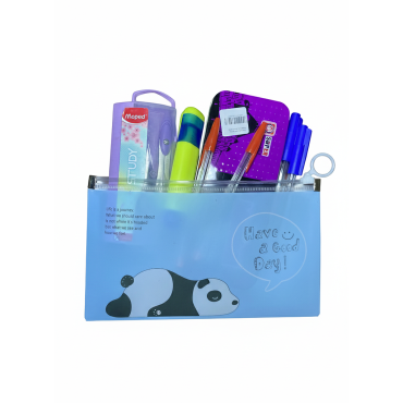 Trousse scolaire Asiya Bleu