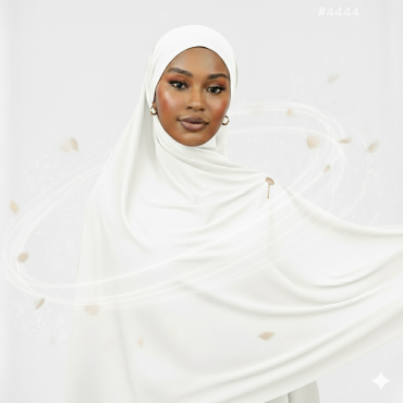 Col hijab jersey Blanc 2...