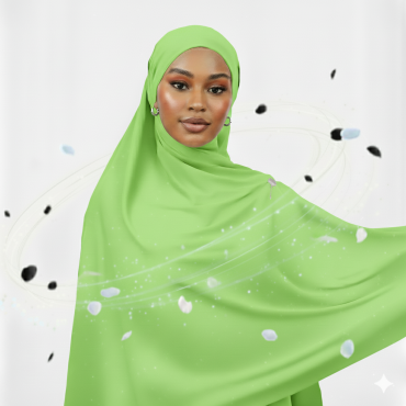 Col hijab jersey Vert...