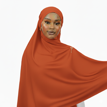Col hijab jersey Orange 2...