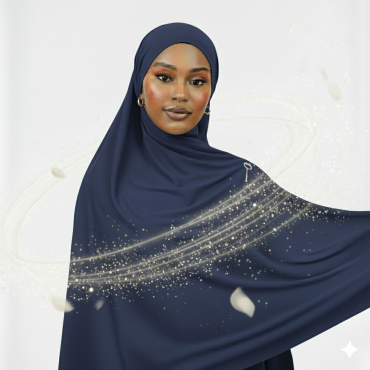 Col hijab jersey Bleu de...