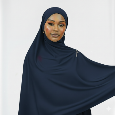 Col hijab jersey Bleu de...