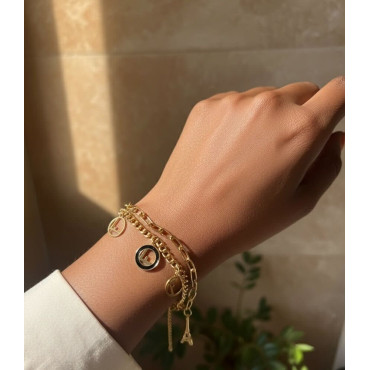 Fétiche glam plaqué or 