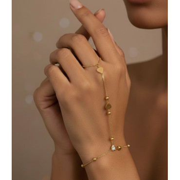 Bracelet BB Binta 1 plaqué or