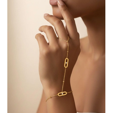 Bracelet BB Binta 2 plaqué or