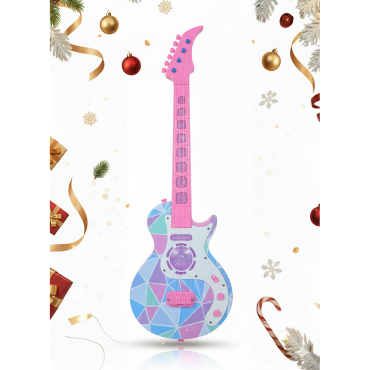 Guitare jouet - rose - pour...