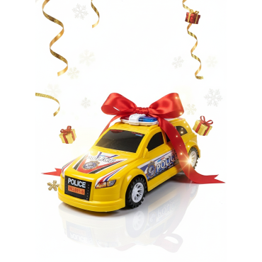 Voiture de police - jaune -...