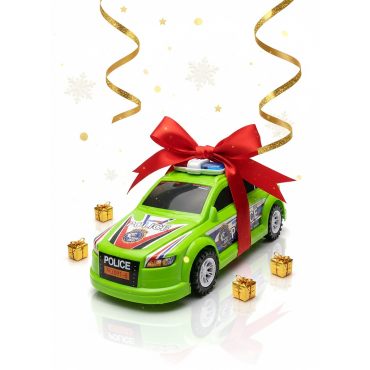 Voiture de police - verte -...