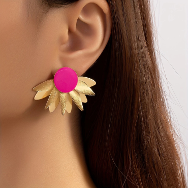 Bijou unique rond rose avec...