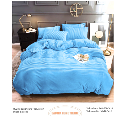 Drap Velours 3 pièces bleu...