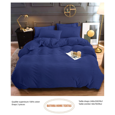 Drap Velours 3 pièces bleu...