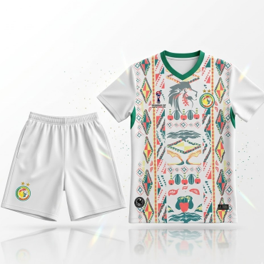Maillot Sénégal blanc +...