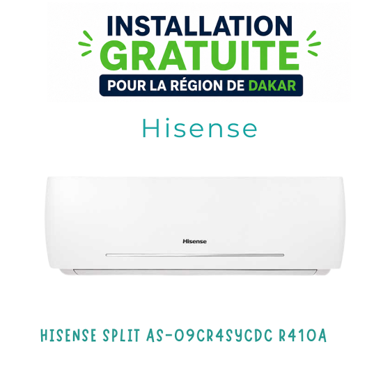 CLIMATISATEUR HISENSE 9000BTU 1.25 CV R410A
