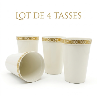 Lot de 4 tasses en...