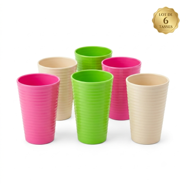 Lot de 6 tasses  en...