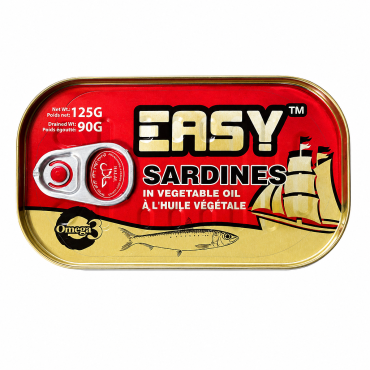 Sardines à l'huile végétale...