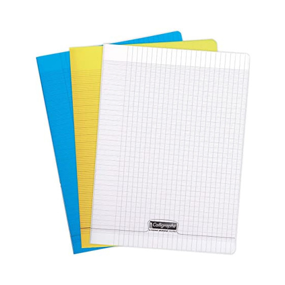 CAHIER DESSIN 48P 24X32 90G UNI PP TRANSPARENT CALIGRAPHE