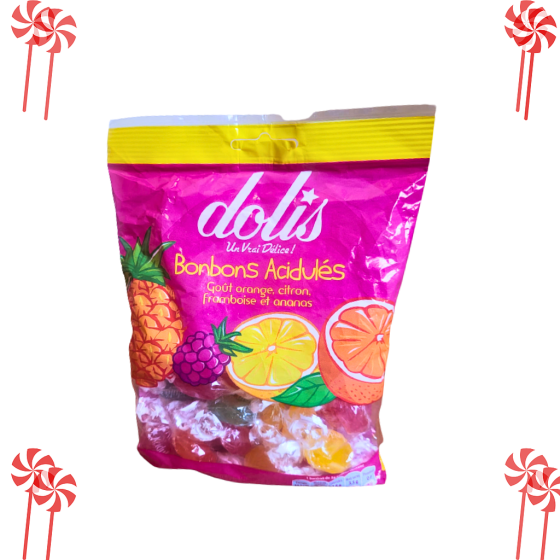 Bonbons acidulés - Dolis - Aux fruits - 150G