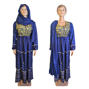 Robe Dubaï Fatima bleu n°1 XL