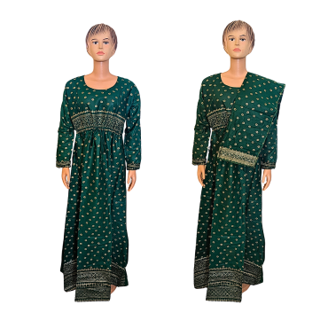 Robe pendjab Maya vert XL