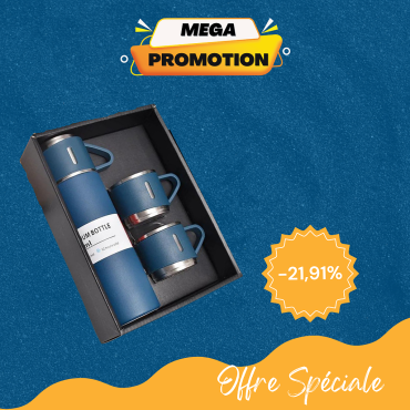 Thermos Coffret 3 pièces Bleu
