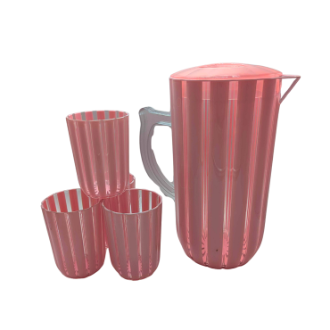 Carafe en melamine + 4...